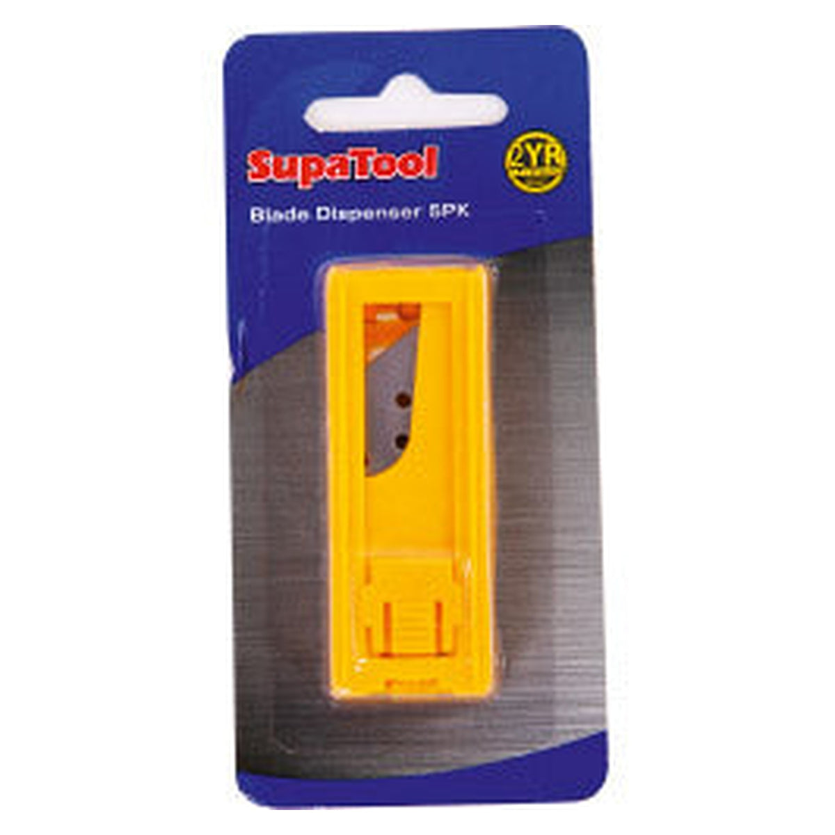 SupaTool 19mm utility knife blades, pack of 5 in dispenser