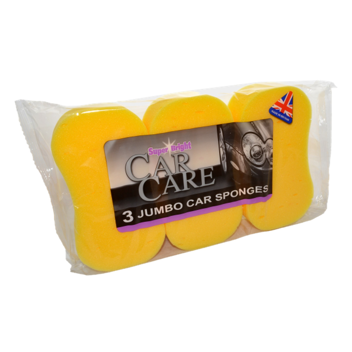 Superbright jumbo car sponges, pack of 3