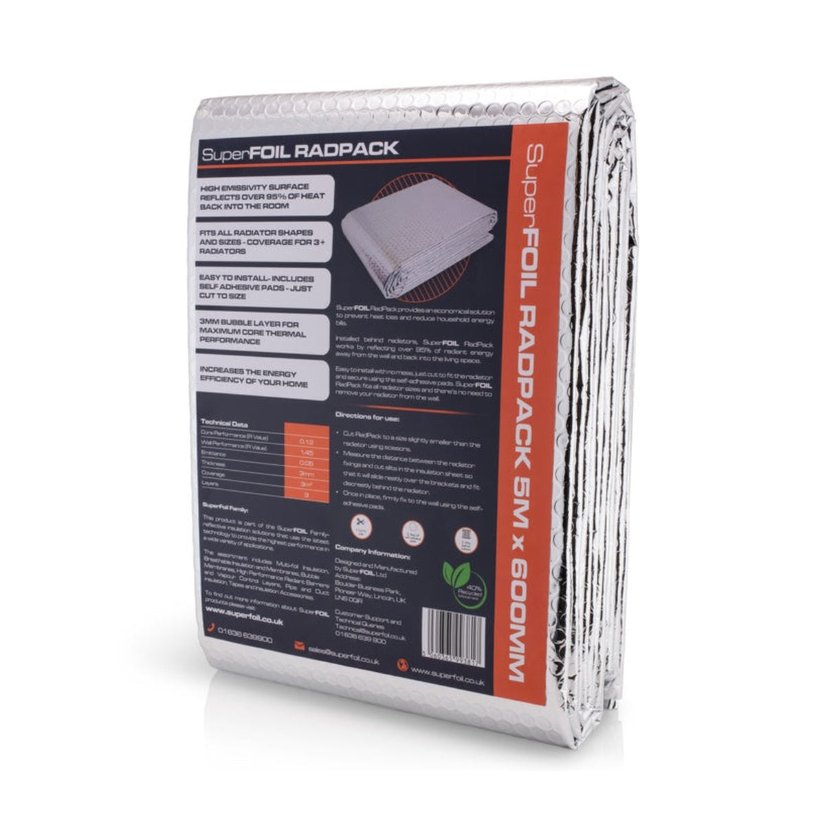 Superfoil RadPack radiator insulation foil