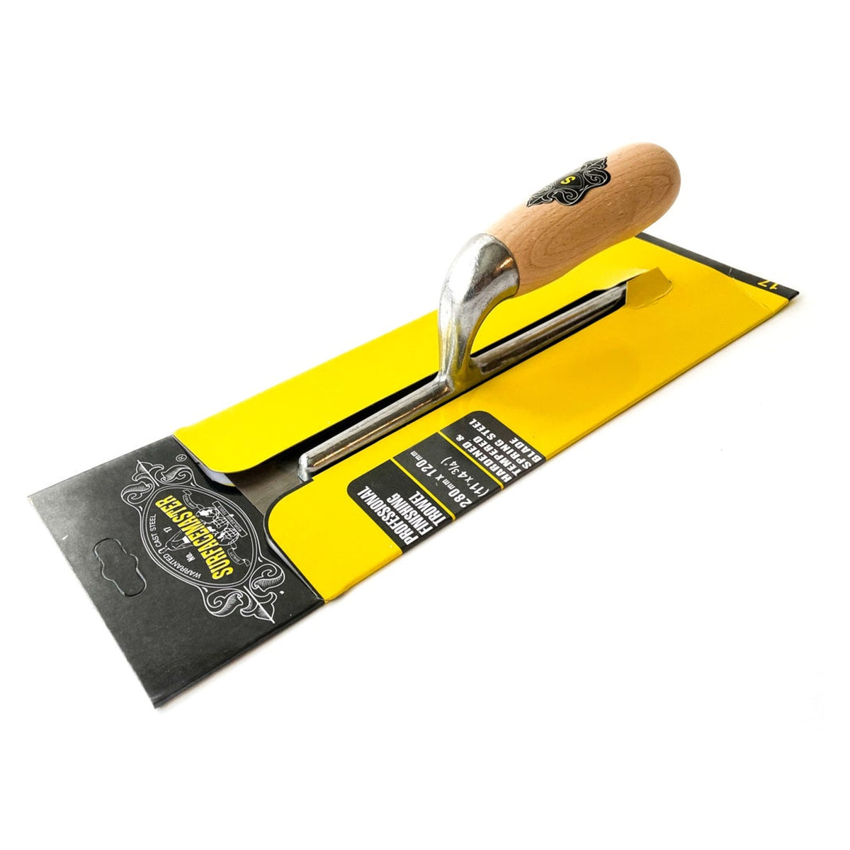 Surfacemaster 11 inch plasterers trowel with wood handle, view 2