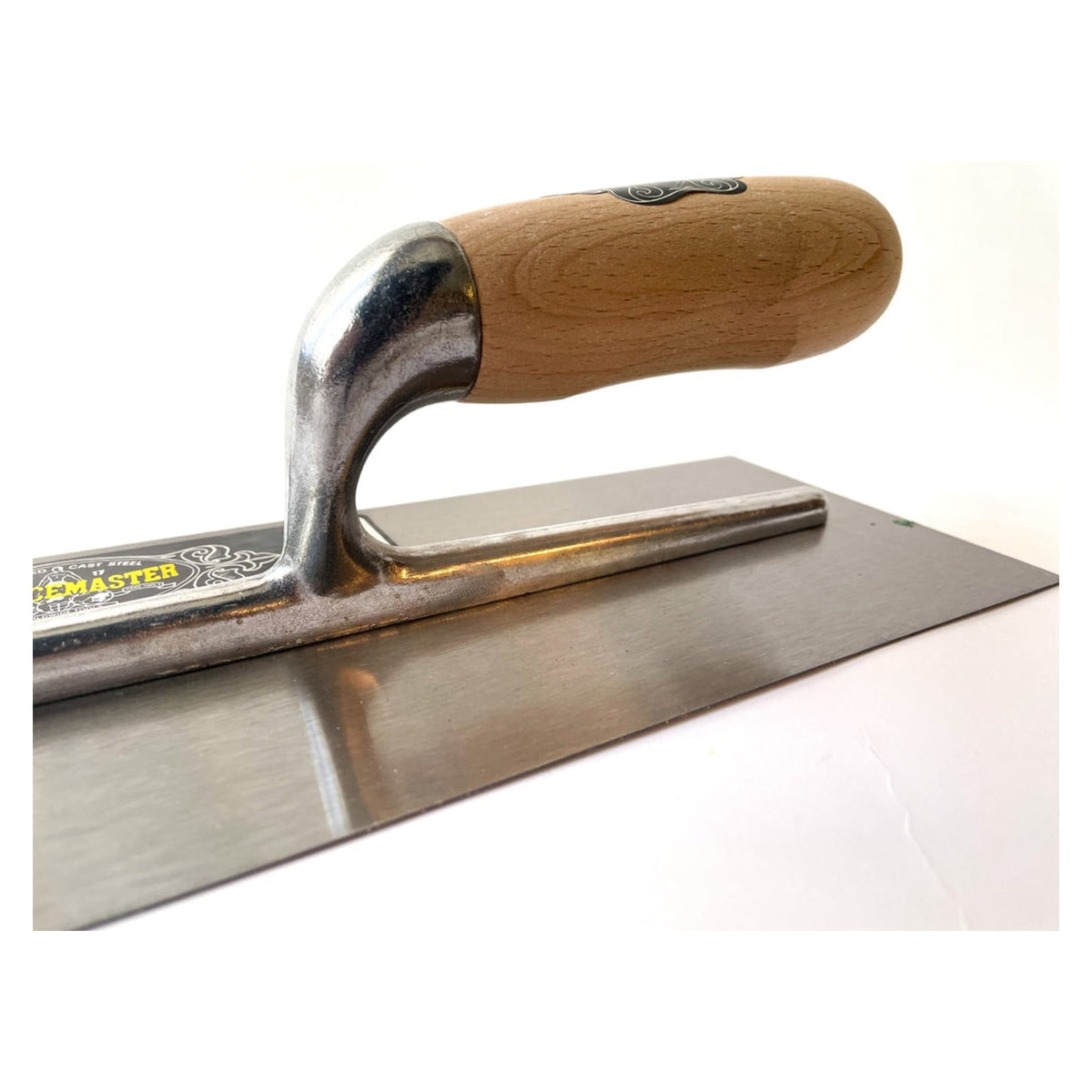Surfacemaster 11 inch plasterers trowel with wood handle, view 3