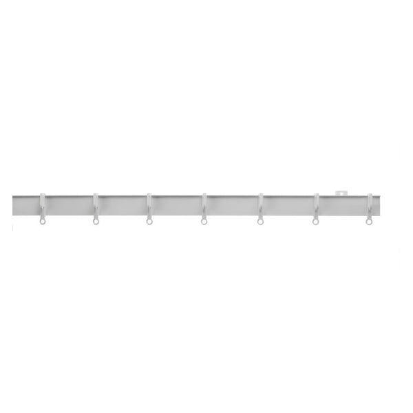 Swish Aluglyde white curtain track 125cm with fittings