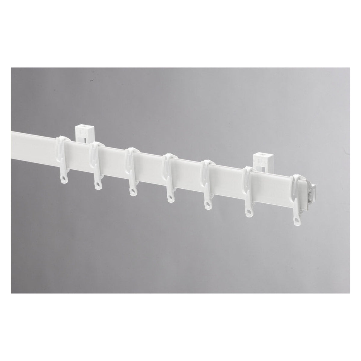 Swish Sologlyde white PVC curtain track 225cm