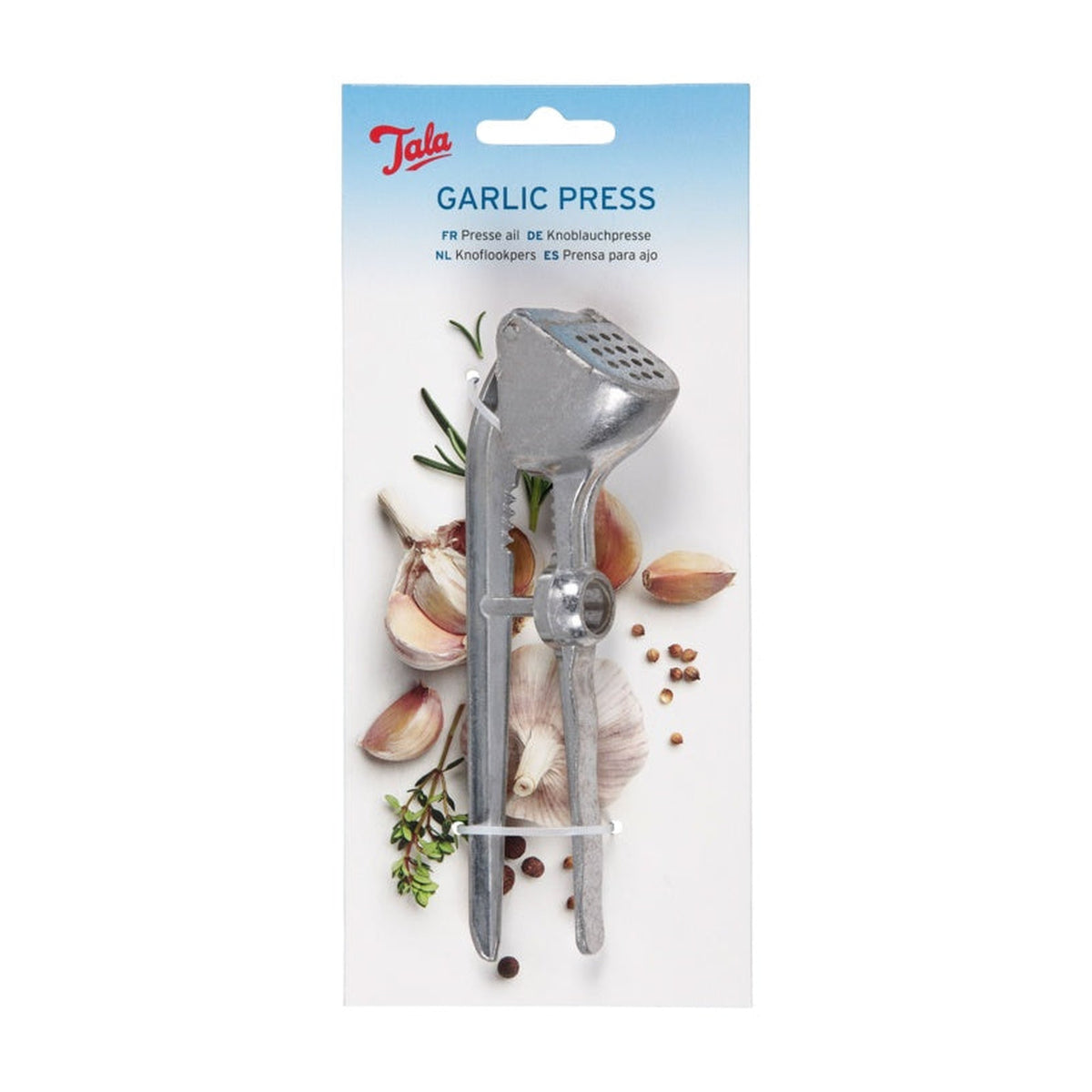 Tala garlic press with olive and cherry pitter