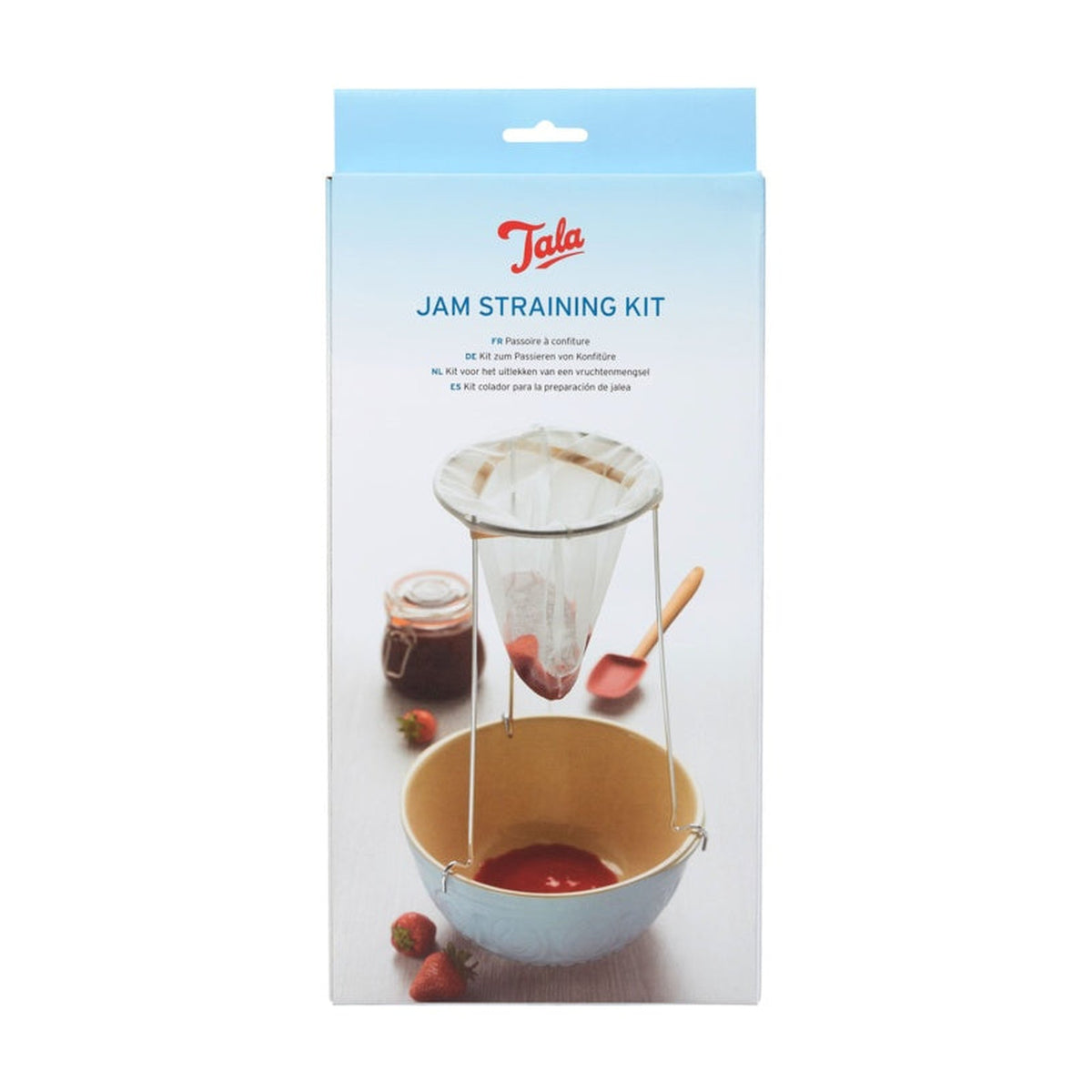 Tala jam strainer set with chromed wire stand and nylon jelly bag