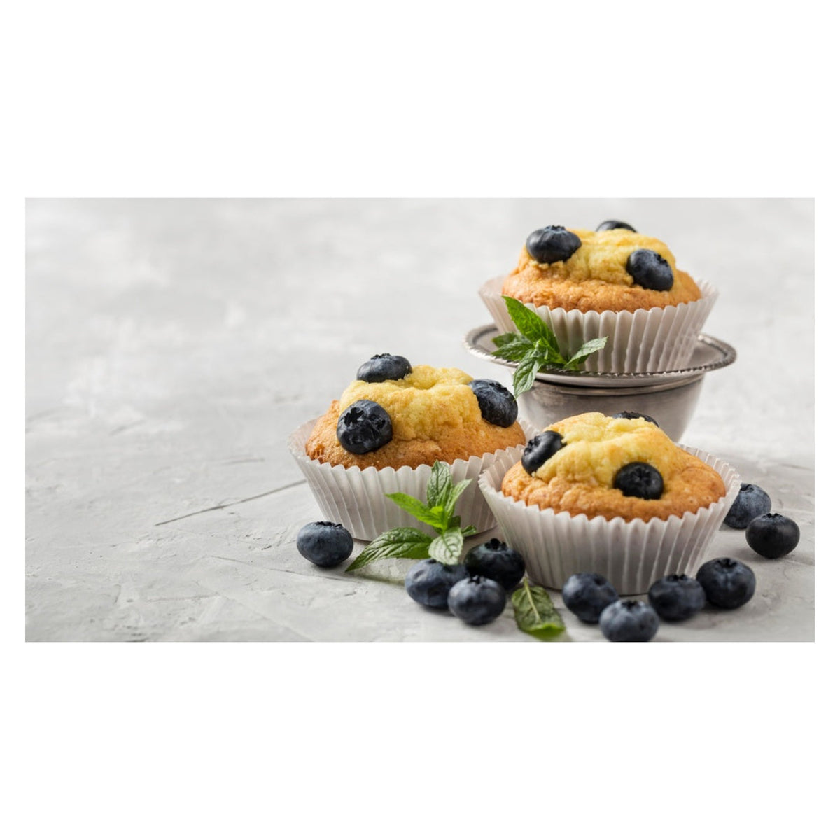 Pack of 100 Tala white mini cupcake cases 9cm, view 6