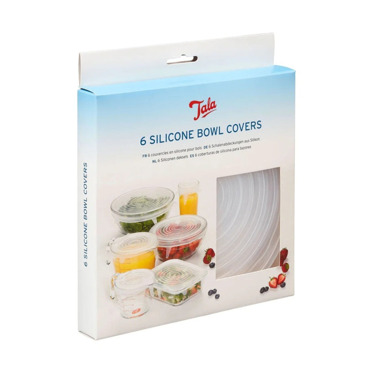 Tala set of six silicone bowl covers