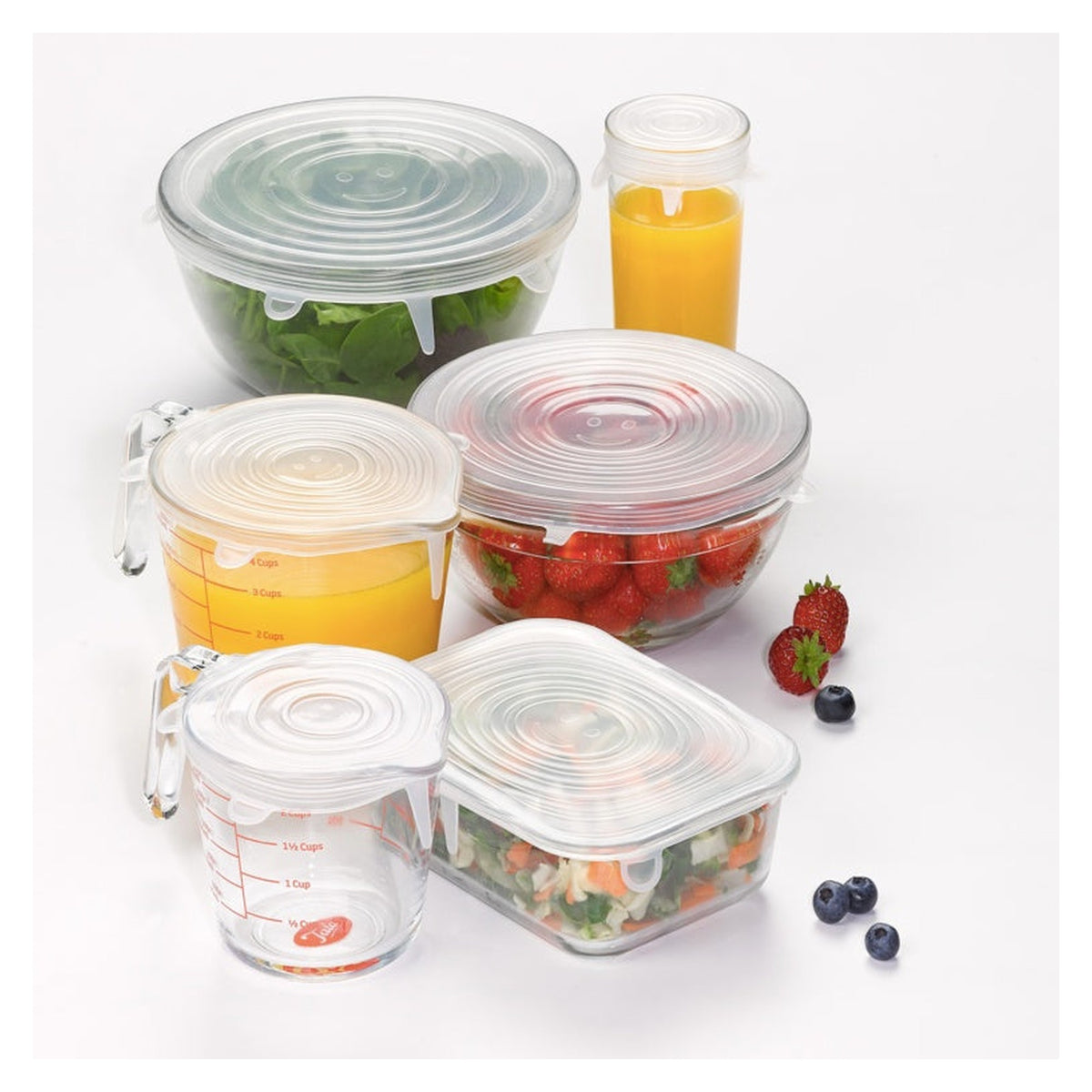 Tala set of six silicone bowl covers, view 2