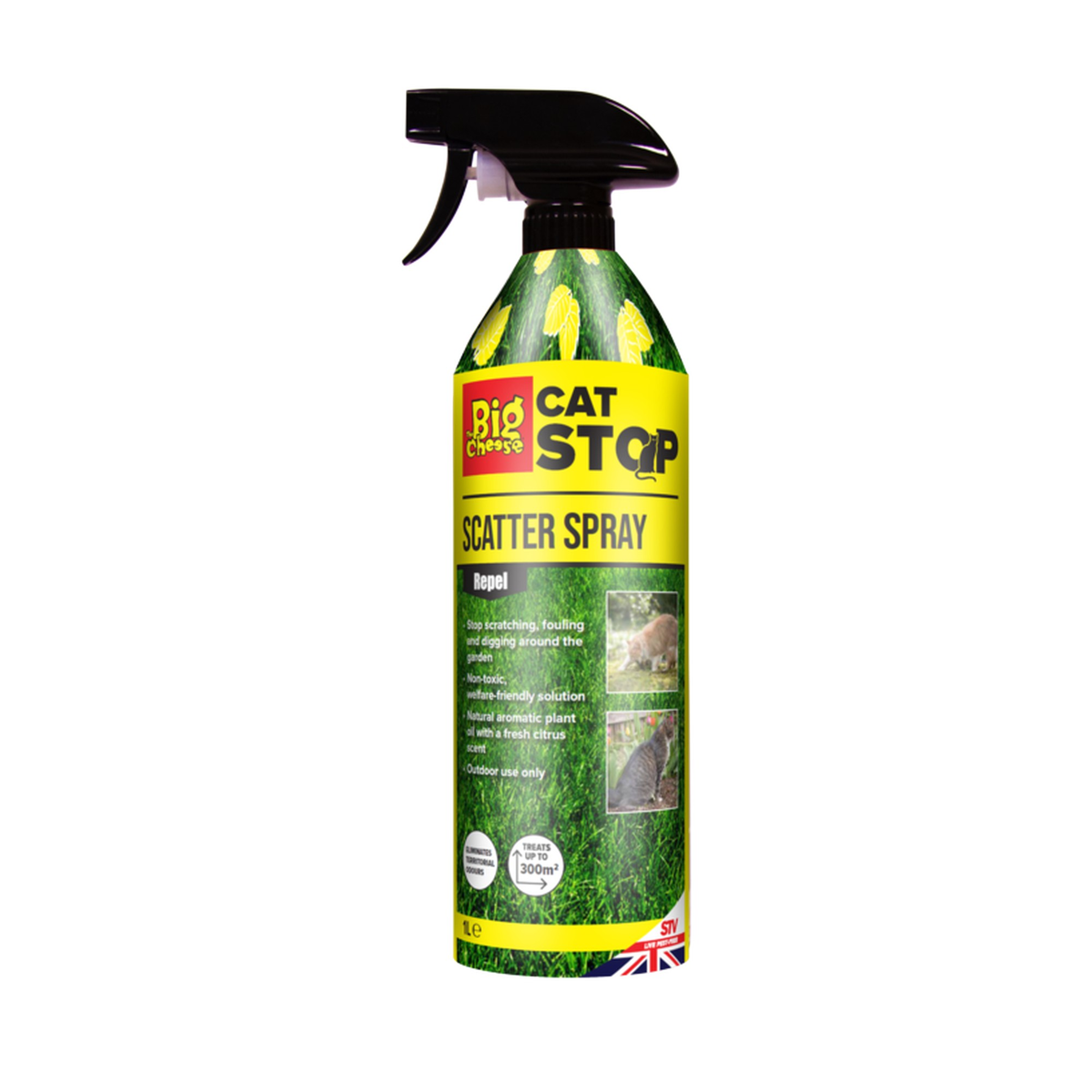 The Big Cheese Cat Scatter Spray 1 litre bottle
