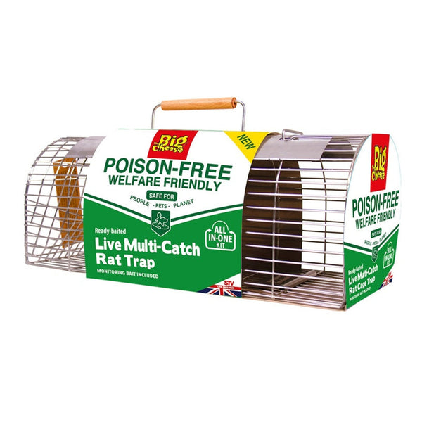 The Big Cheese poison free ready baited rat trap