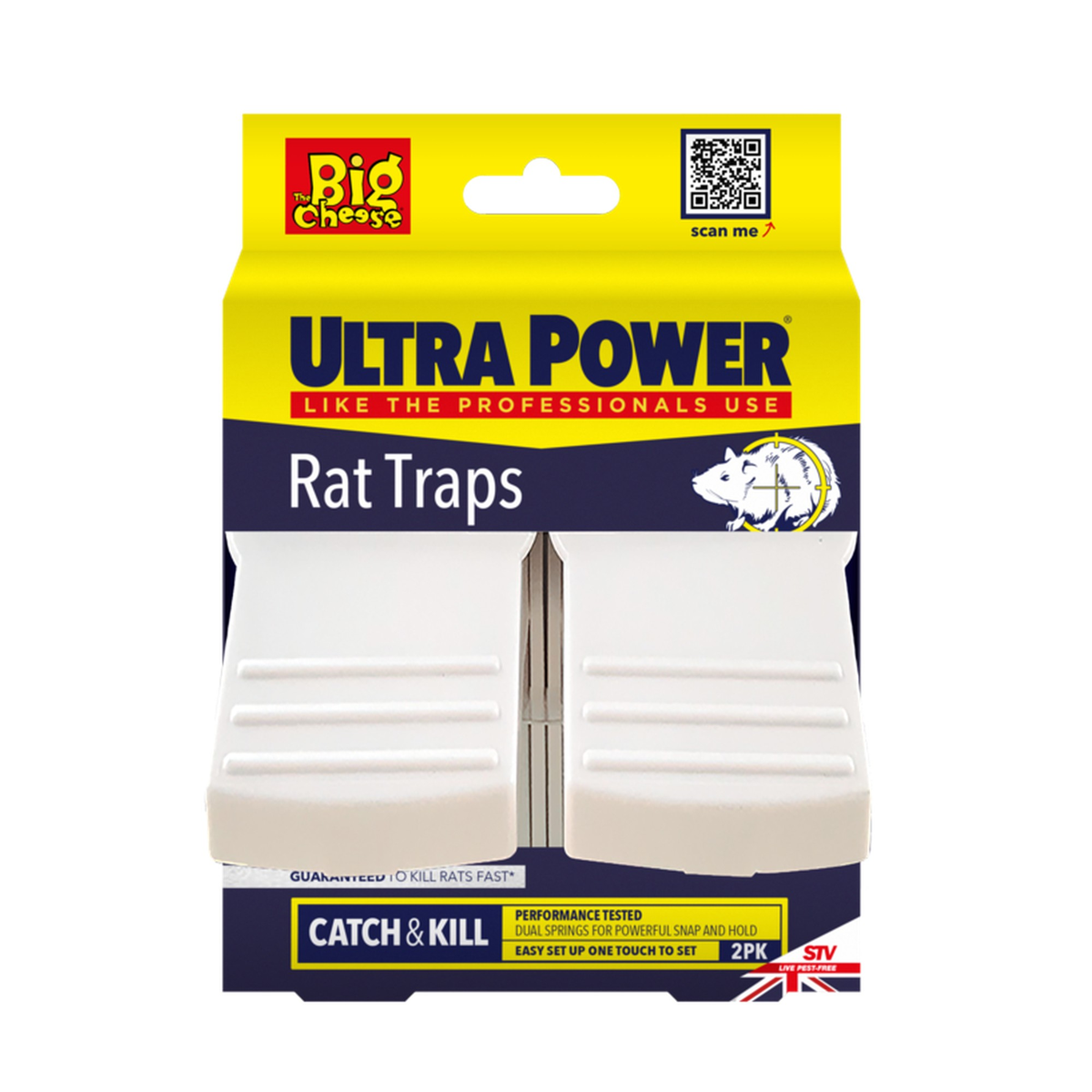 Twin pack of The Big Cheese Ultra Power rat traps