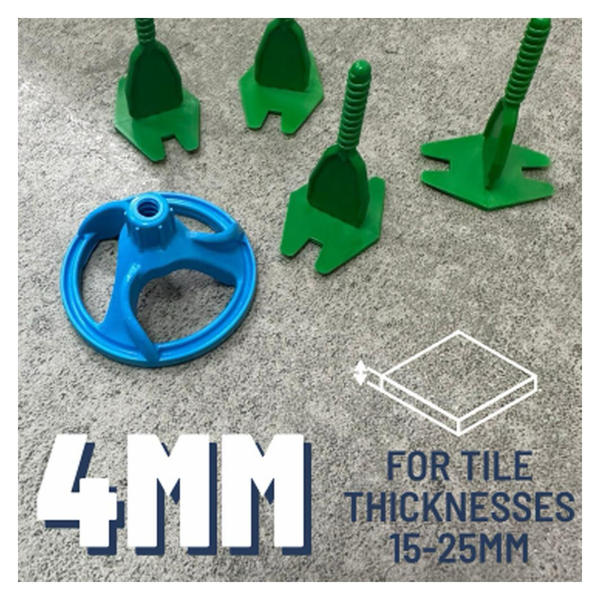 Tile Rite Big Spin 4mm tile levelling system kit
