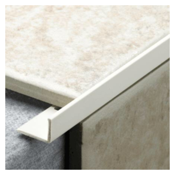 Tile Rite white PVC L profile tile trim 10mm x 2.44m