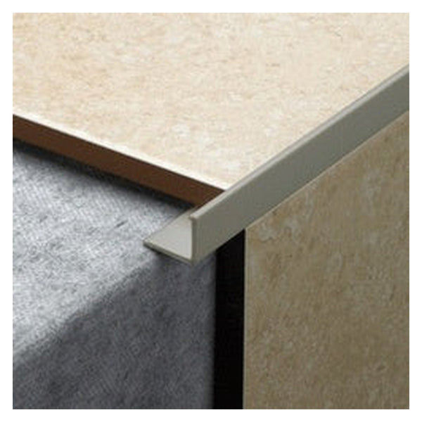 Tile Rite 12mm grey L-shape tile trim 2.44m