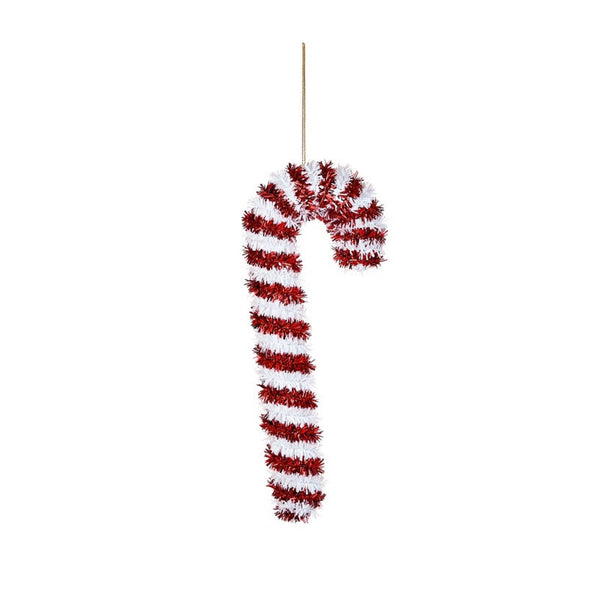 Tinsel Candy Cane - 26cm