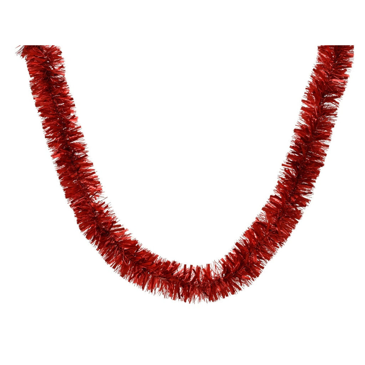 Tinsel Garland Christmas Red - H270cm