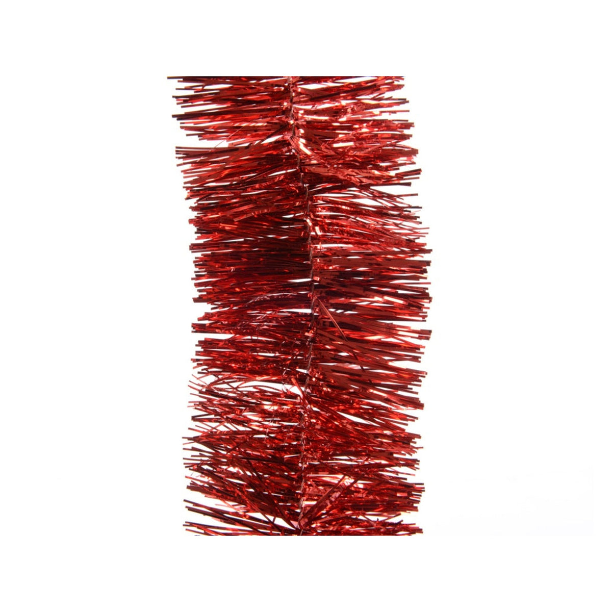 Tinsel Garland - Shiny Christmas Red