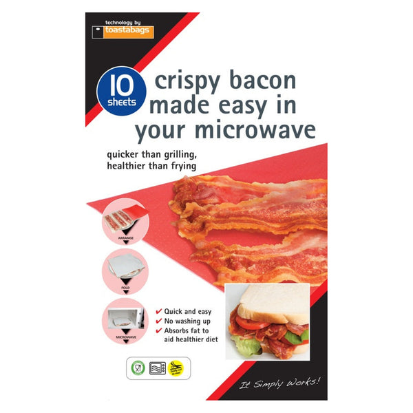Toastabags crispy bacon sheets pack of 10