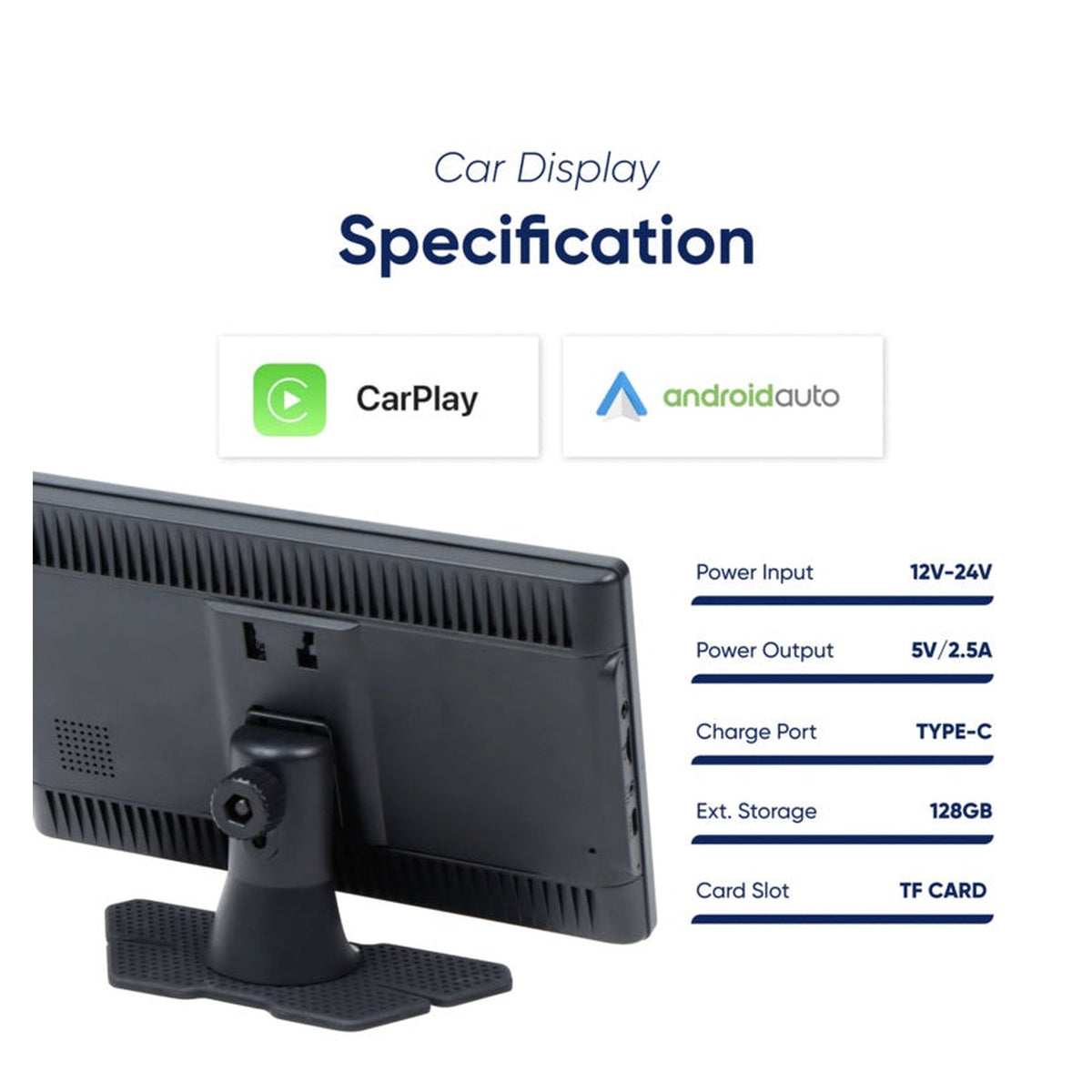 Touchscreen Car Display with Rear Camera - 9", view 7
