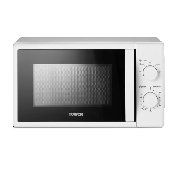 Tower 20L 700W manual white microwave