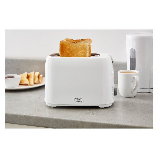 Tower Presto white 2 slice toaster