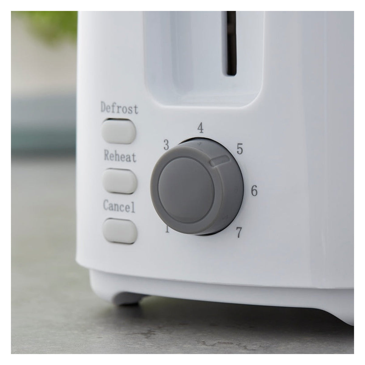 Tower Presto white 2 slice toaster, view 2