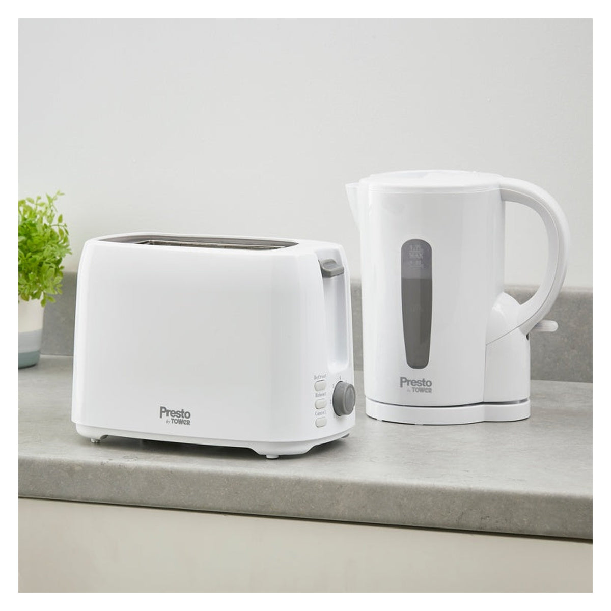 Tower Presto white 2 slice toaster, view 6