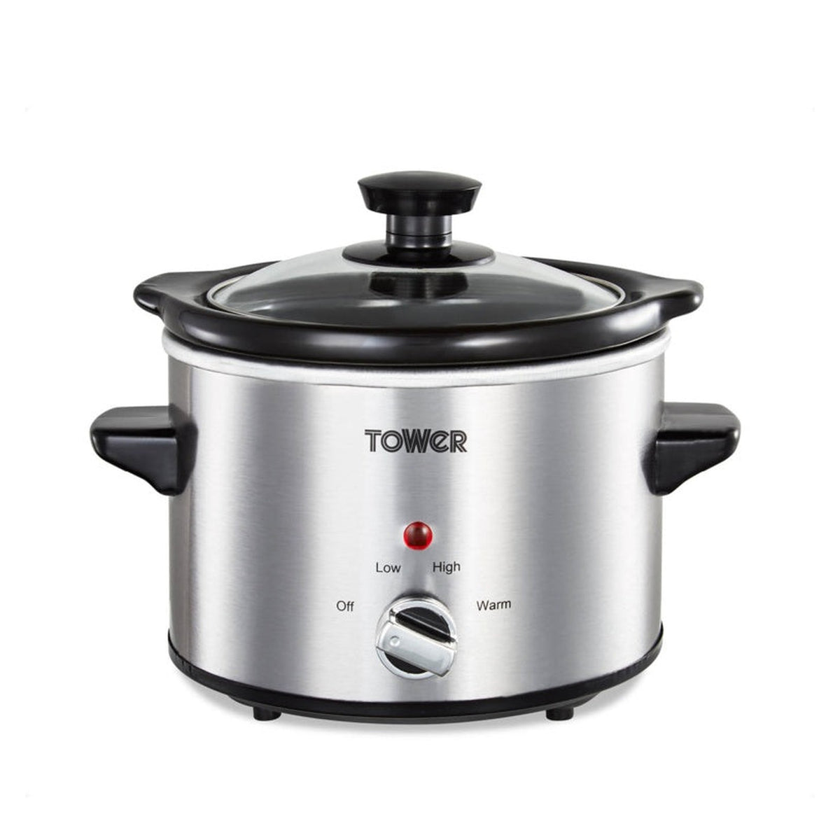 Tower 1.5L stainless steel slow cooker, view 2