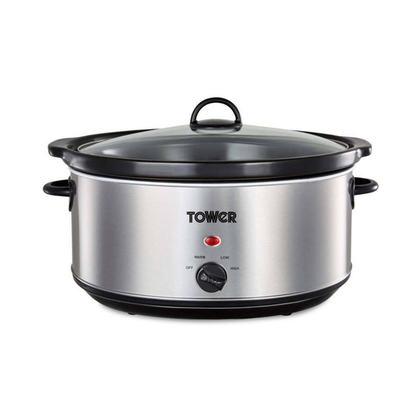 Tower 6.5L stainless steel slow cooker