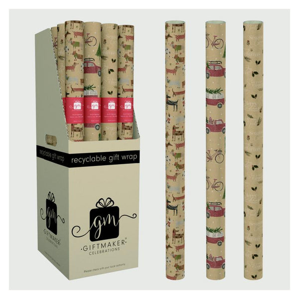 Traditional Kraft Wrap - 2m x 69cm