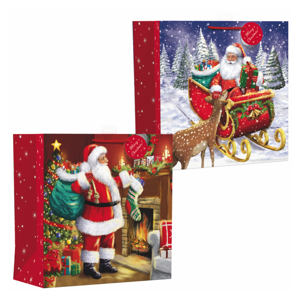 Traditional Santa Gift Bag - Giant Square