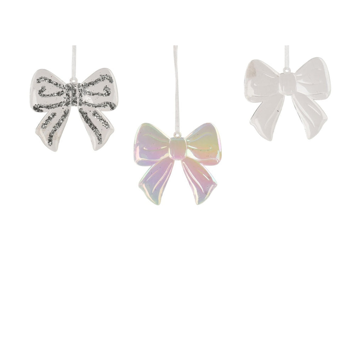 Transparent Bow Polystyrene - H9cm