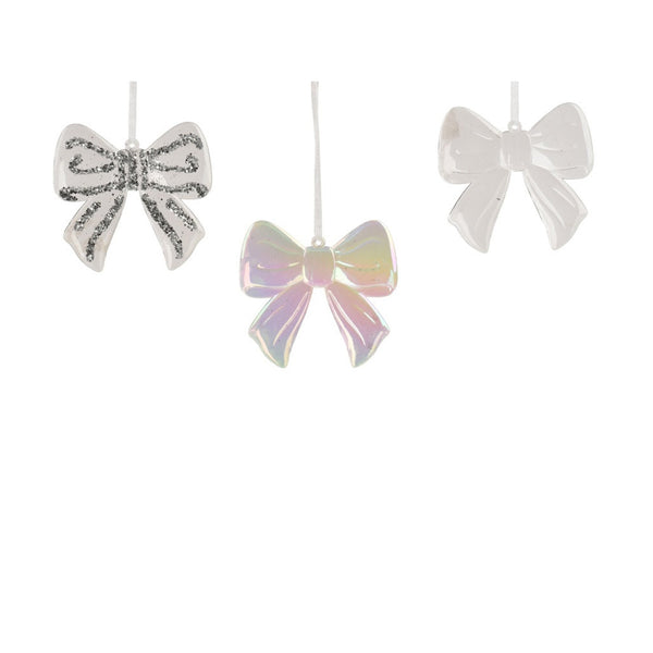 Transparent Bow Polystyrene - H9cm