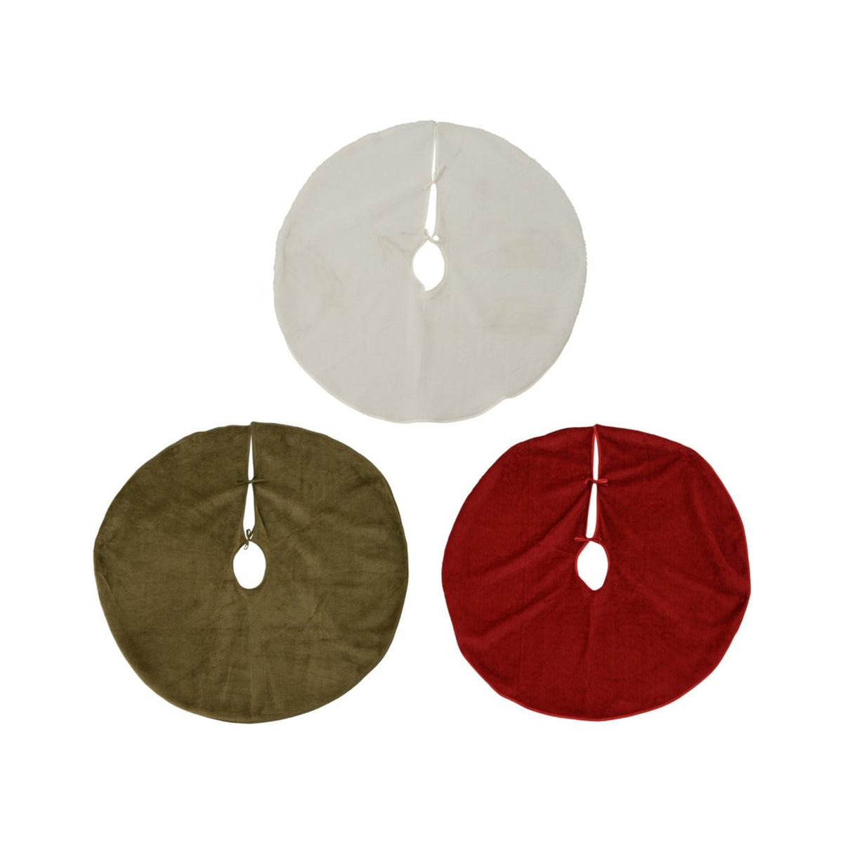 Tree Skirt Polyester Assorted - 50cm, view 2