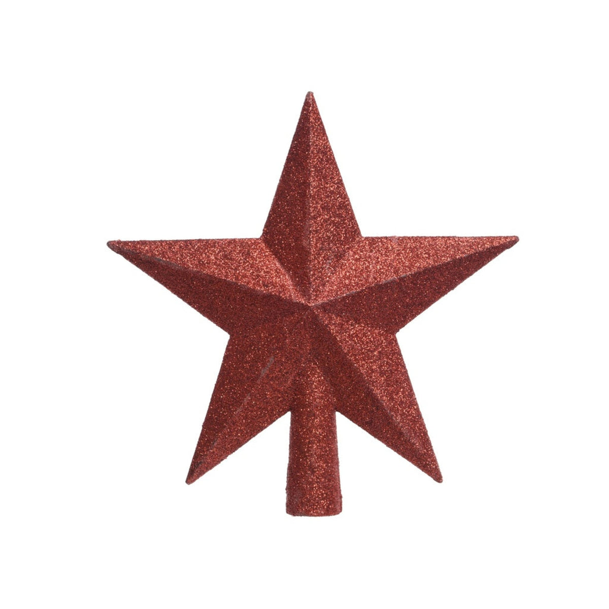 Tree Top Star Glitter Shatterproof - Red, view 2