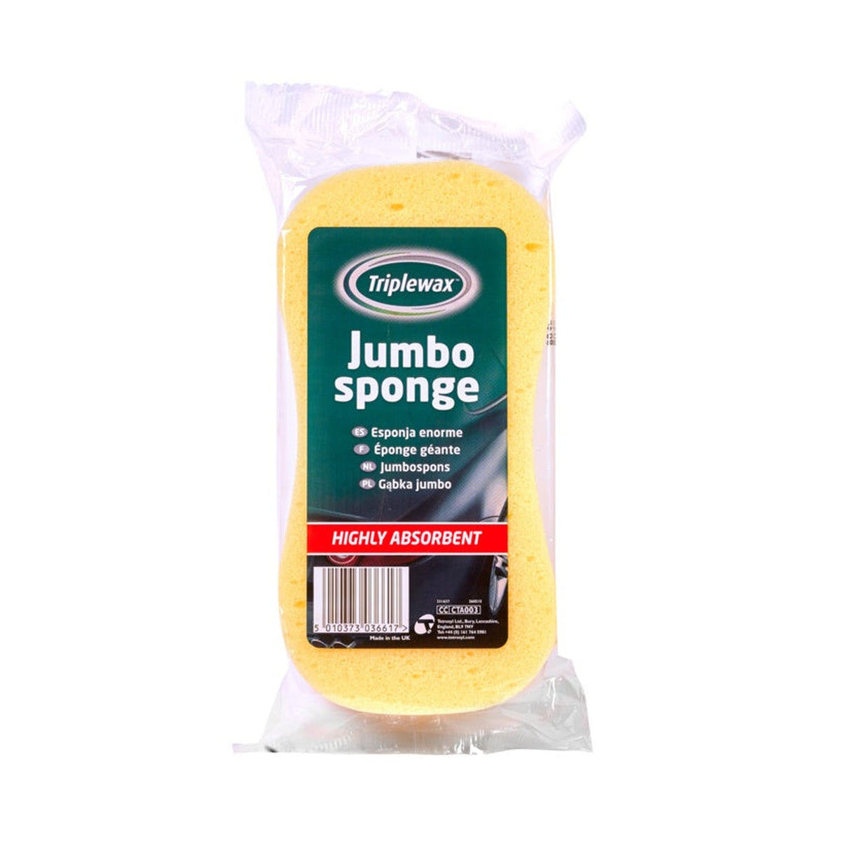 Triplewax jumbo sponge