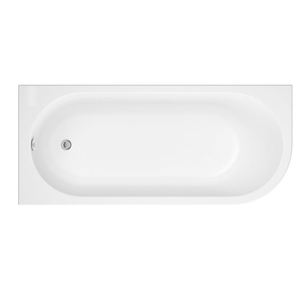 Trojan J Shape bath left hand, 750 x 1700mm