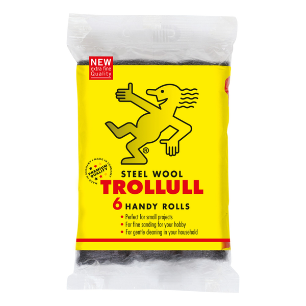 Pack of 6 rolls of Trollull steel wool