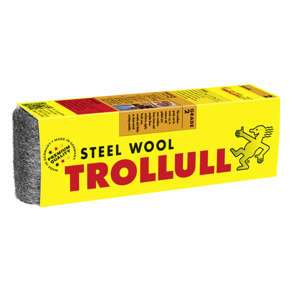 Trollull grade 2 steel wool, 200g sleeve