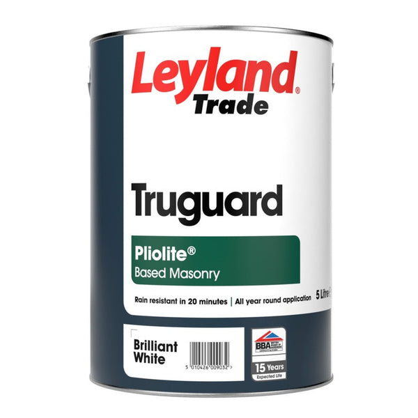 Truguard Pliolite Masonry Paint - 5L Brilliant White