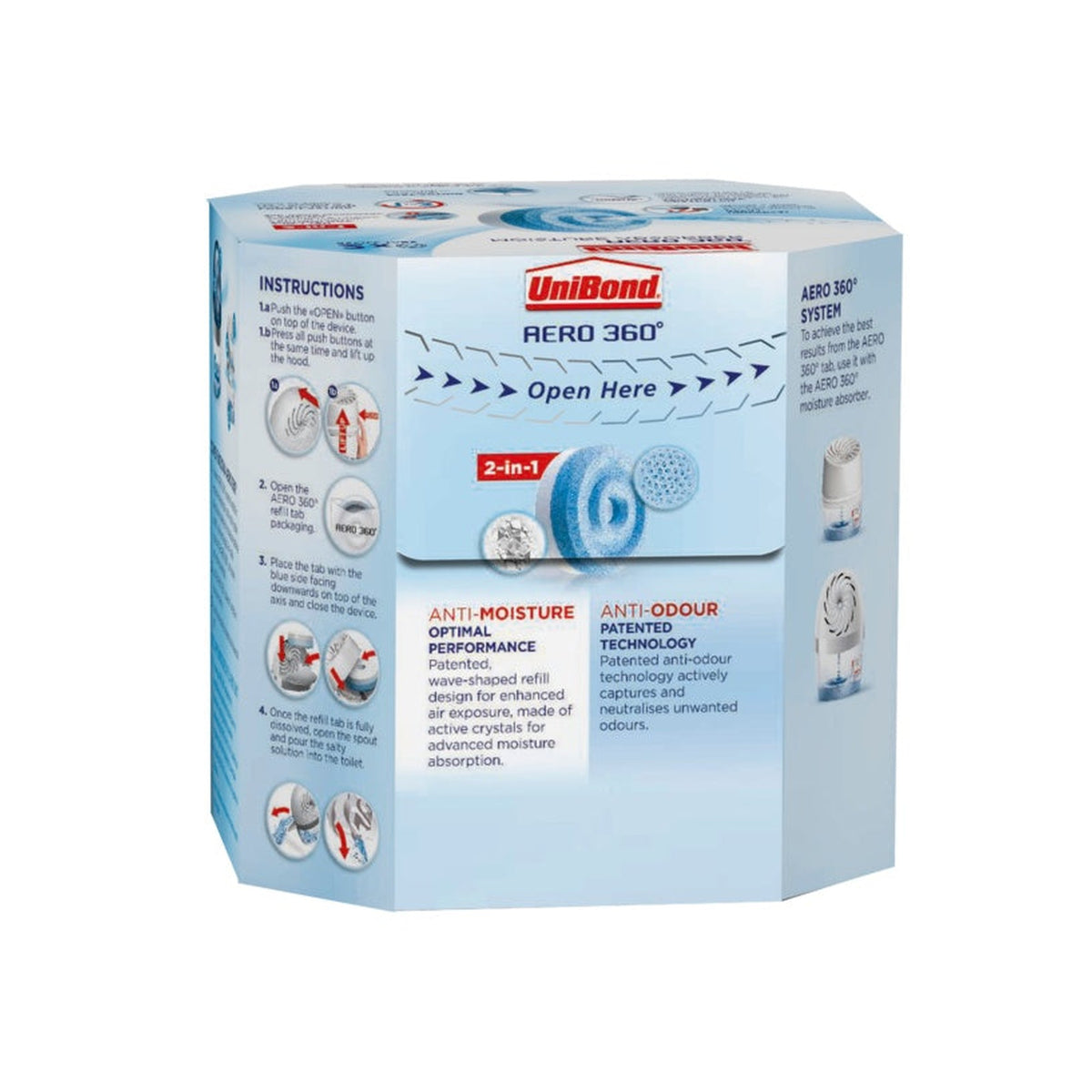 UniBond Aero 360 neutral moisture absorber refill, view 3