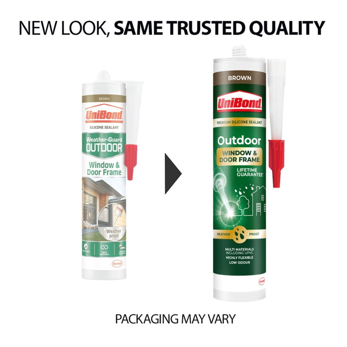 UniBond outdoor window and door frame sealant 392g brown