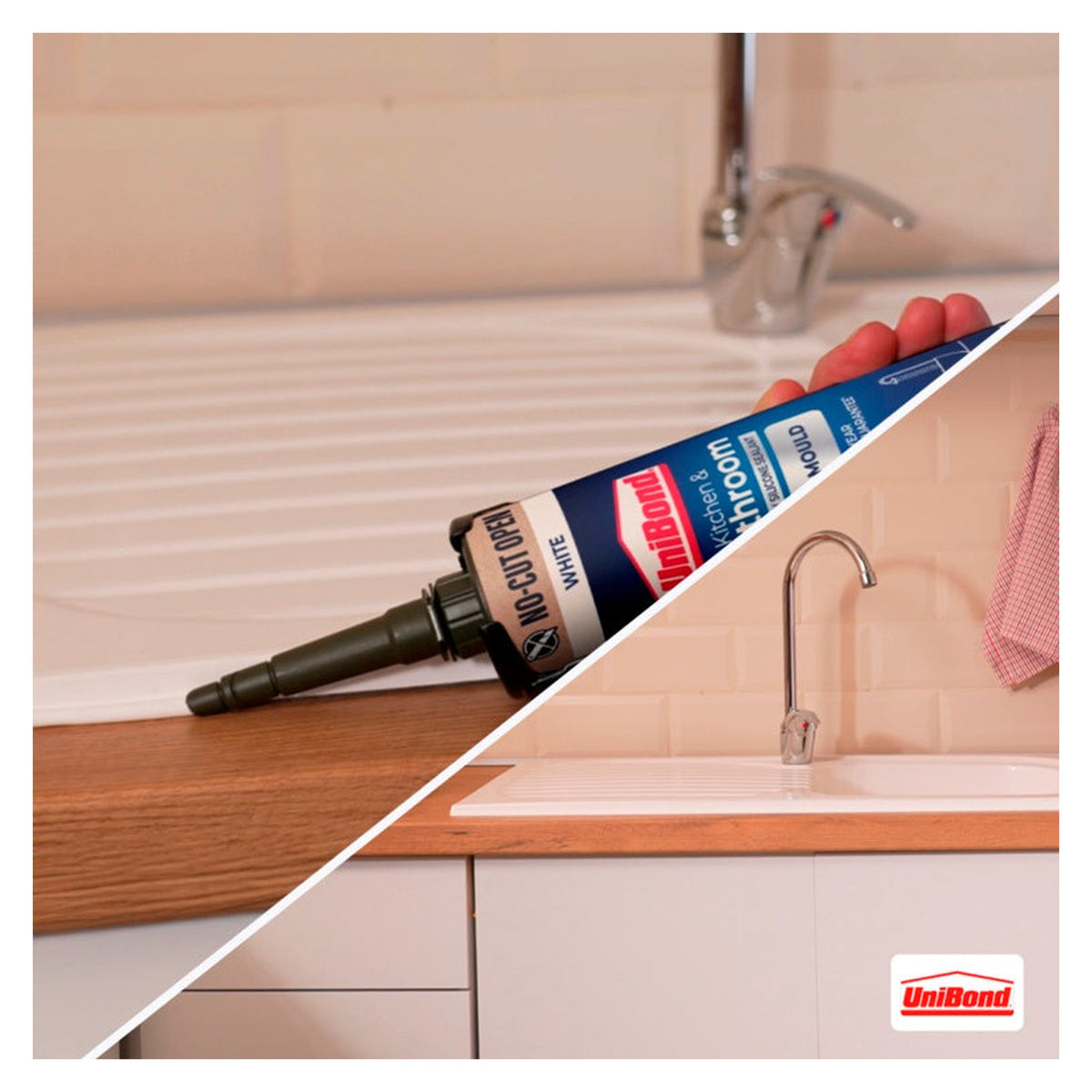 UniBond Triple Protection anti-mould sealant, white, 280ml, view 4