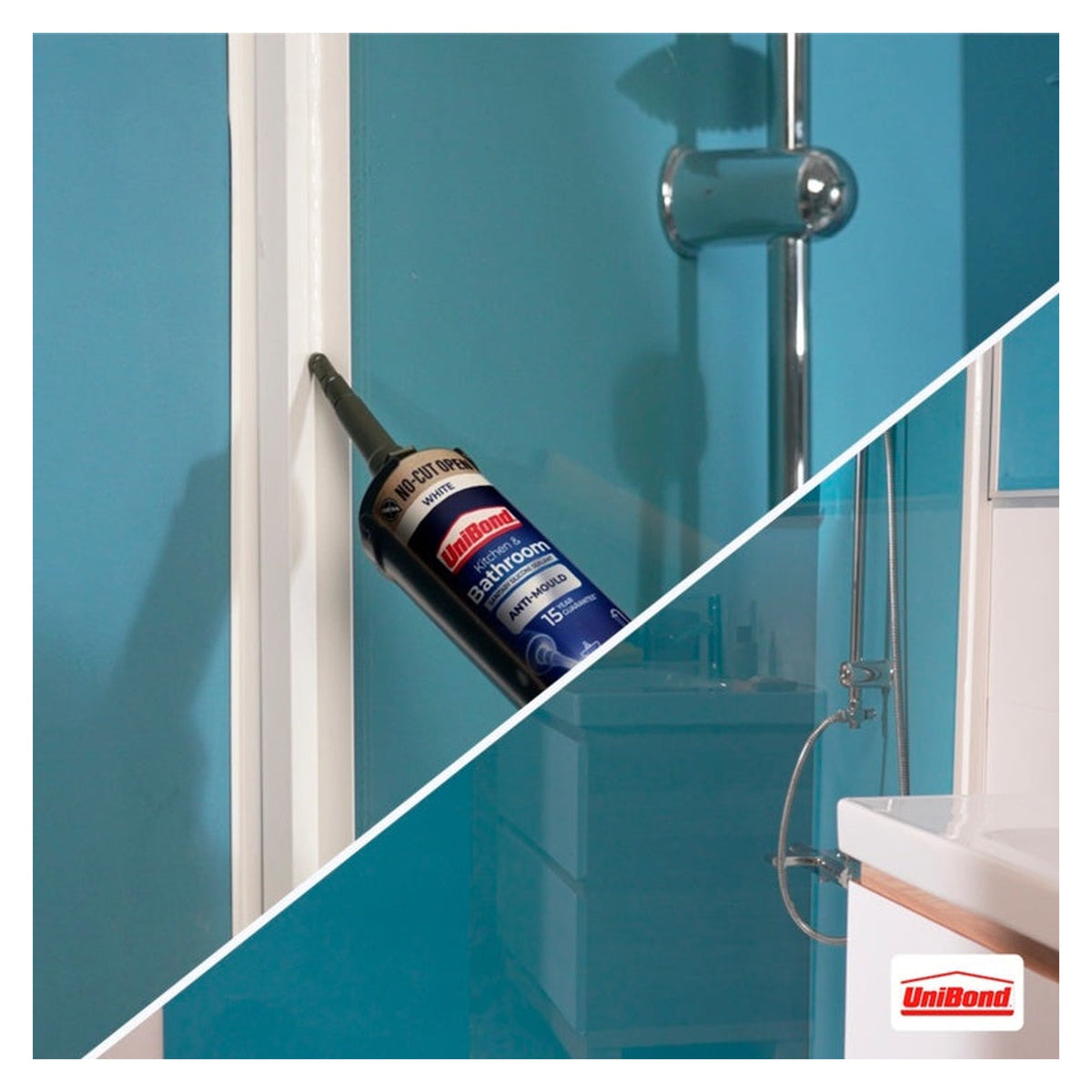 UniBond Triple Protection anti-mould sealant, white, 280ml, view 6