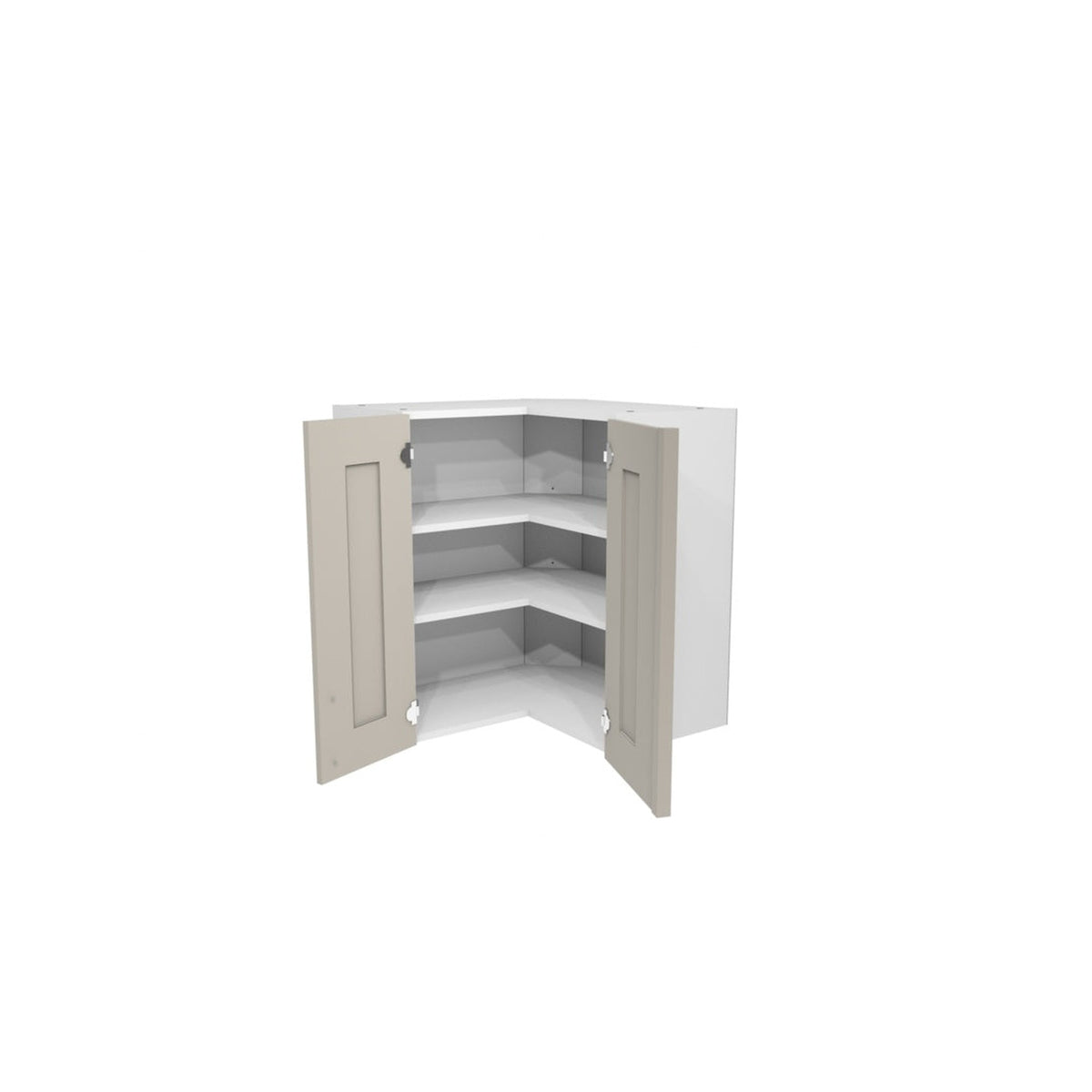 Verona Pebble L Shape Corner Wall Unit - 635mm, view 2