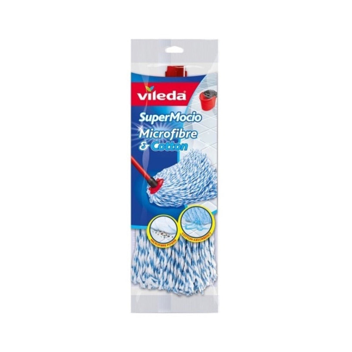 Vileda SuperMocio microfibre and cotton string mop refill