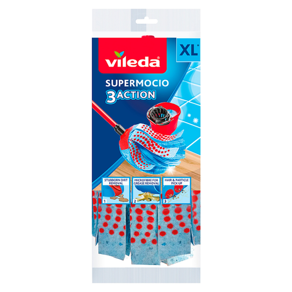 Vileda SuperMocio 3Action twin pack refill