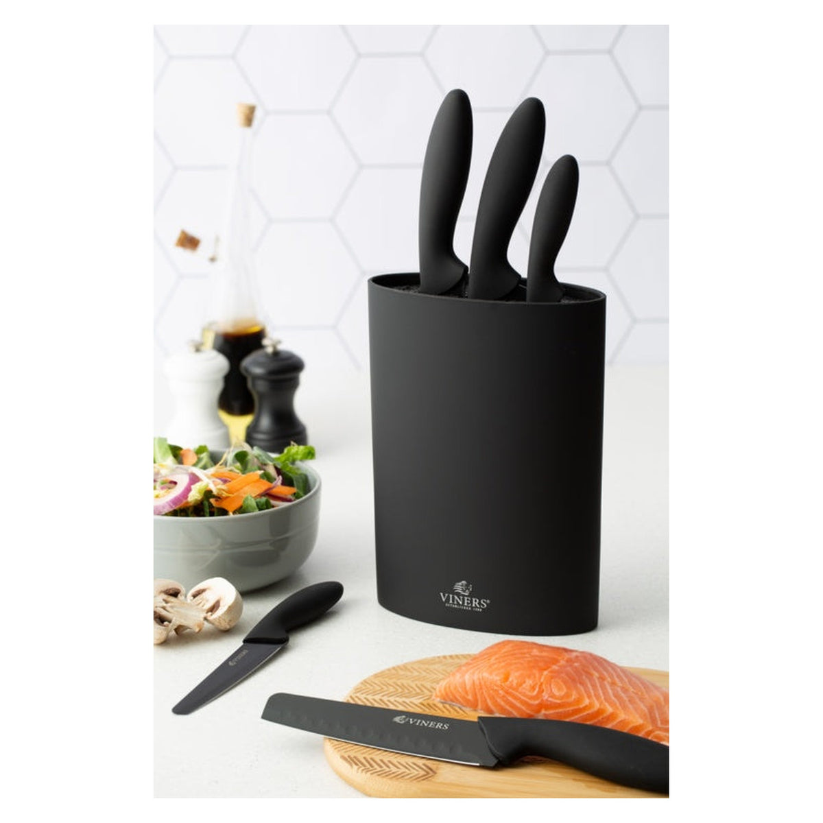Viners Assure 5 piece knife block set