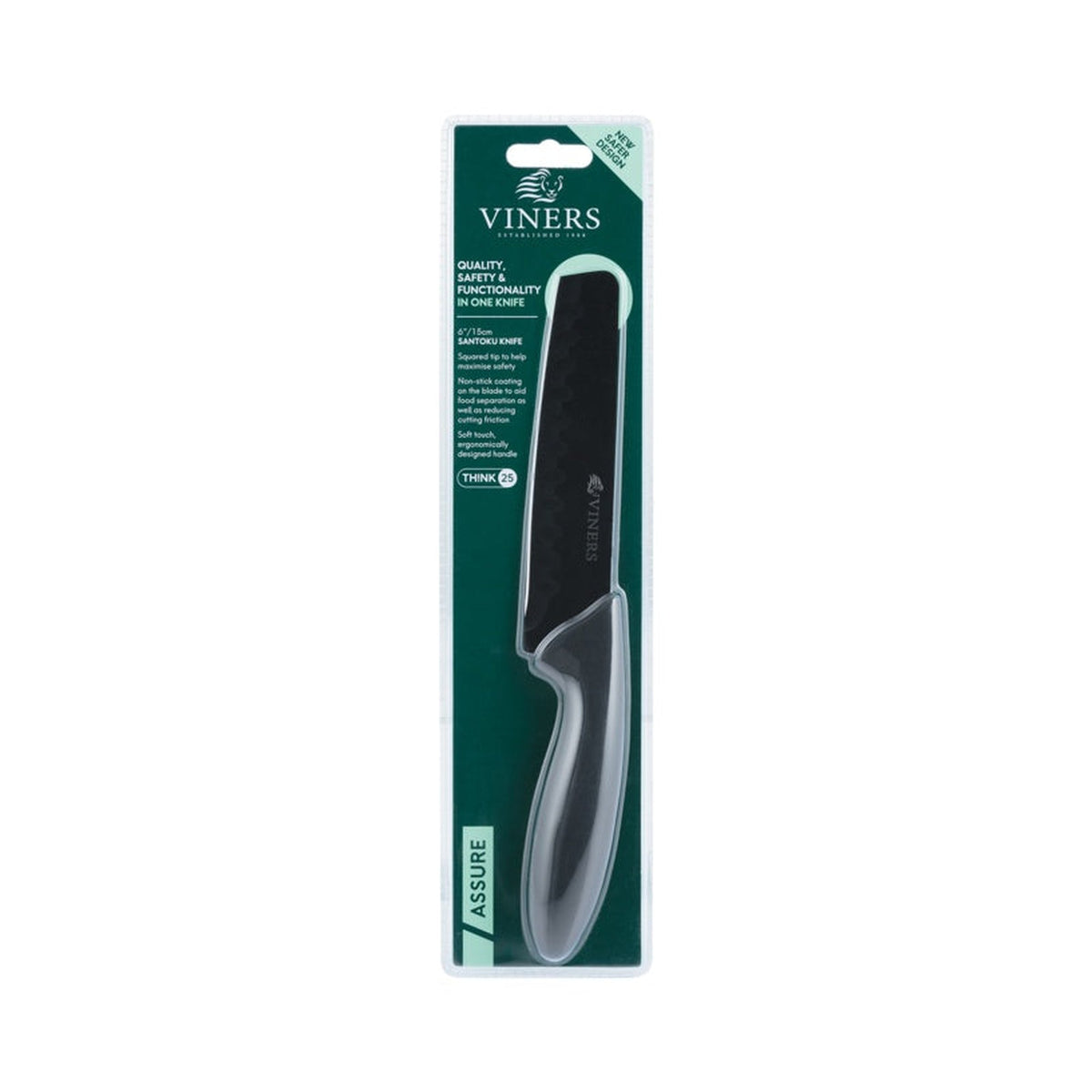 Viners Assure 6 inch santoku knife, view 4