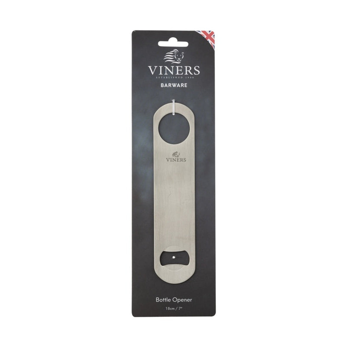 Viners flat stainless steel bottle opener